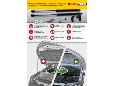 Упор капота Автоупор 2 шт для Mitsubishi Outlander XL 2005-2012