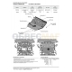 Комплект защит алюминий 3.8 мм радиатора, картера, КПП и РК Rival для Lexus GX 460 2009-2013 2013-н.в./Toyota Land Cruiser Prado 150 2009-2020 2020-н.в., с крепежом, 3 части