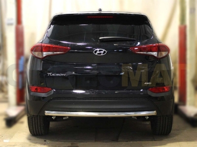 Защита заднего бампера 53 мм для Hyundai Tucson 2015-2018